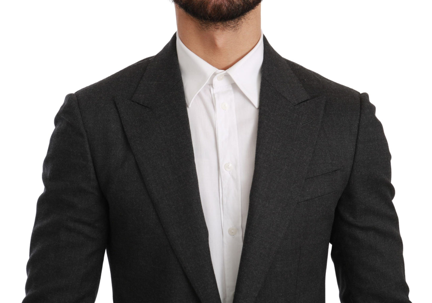 Dolce &amp; Gabbana Elegante blazer formal gris de corte slim