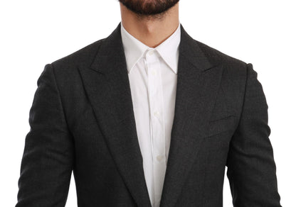 Dolce &amp; Gabbana Elegante blazer formal gris de corte slim