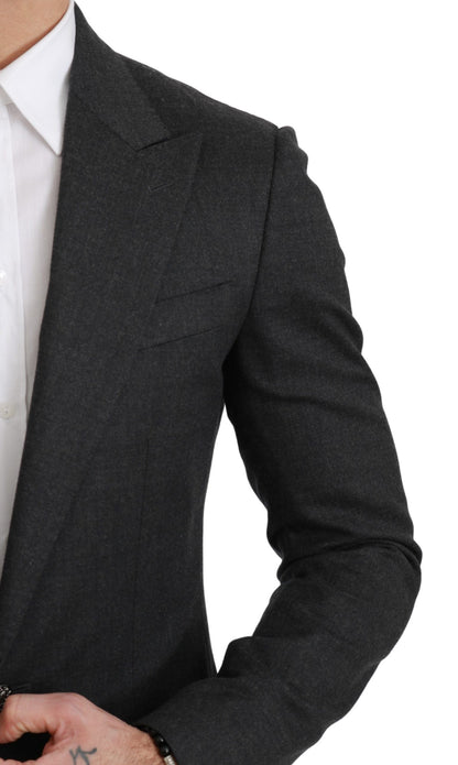 Dolce &amp; Gabbana Elegante blazer formal gris de corte slim