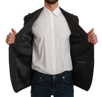 Dolce &amp; Gabbana Elegante blazer formal gris de corte slim