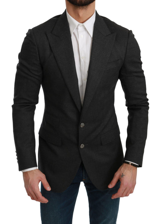 Dolce &amp; Gabbana Elegante blazer formal gris de corte slim