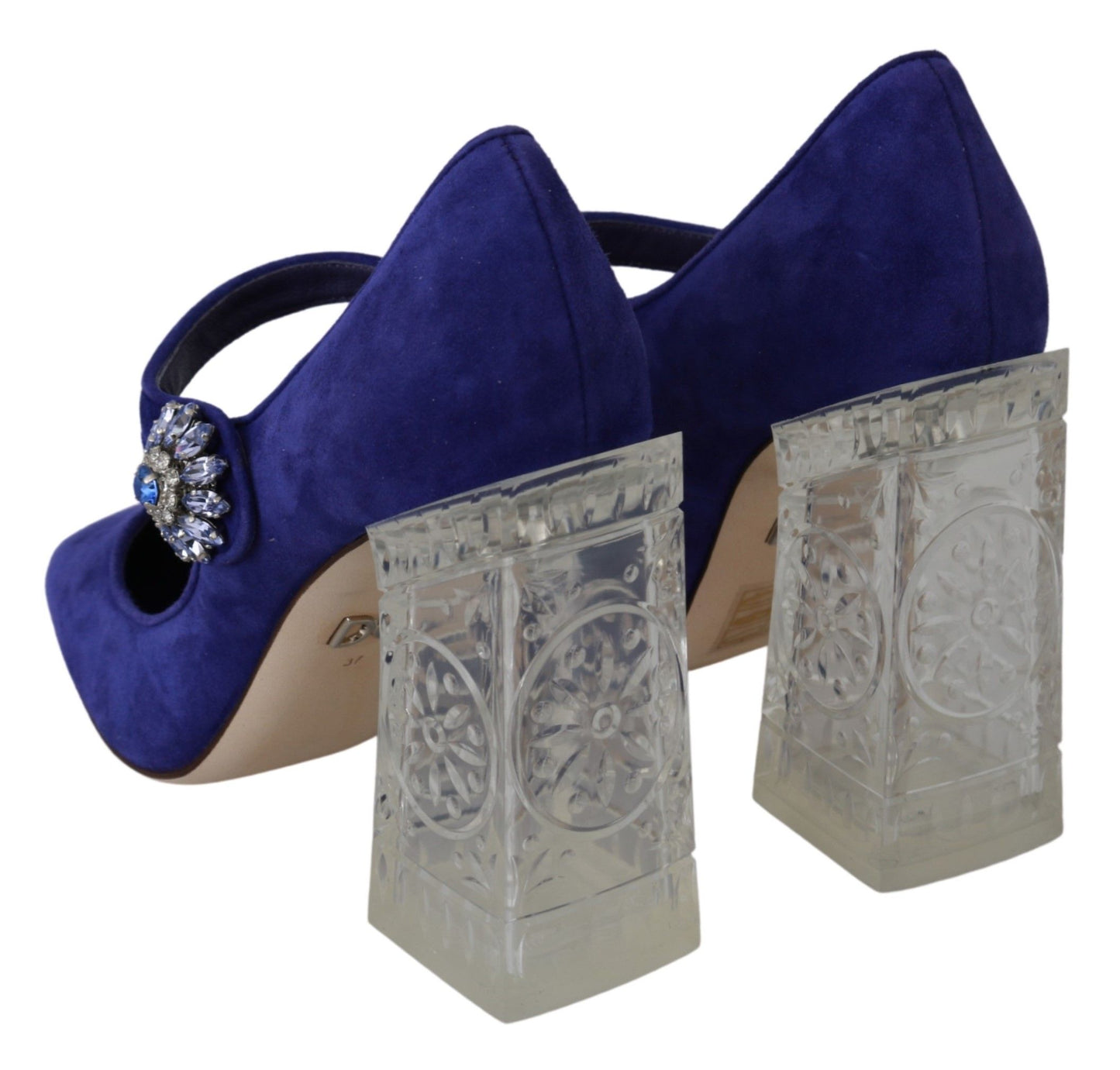 Escarpins Mary Janes en daim violet Dolce &amp; Gabbana