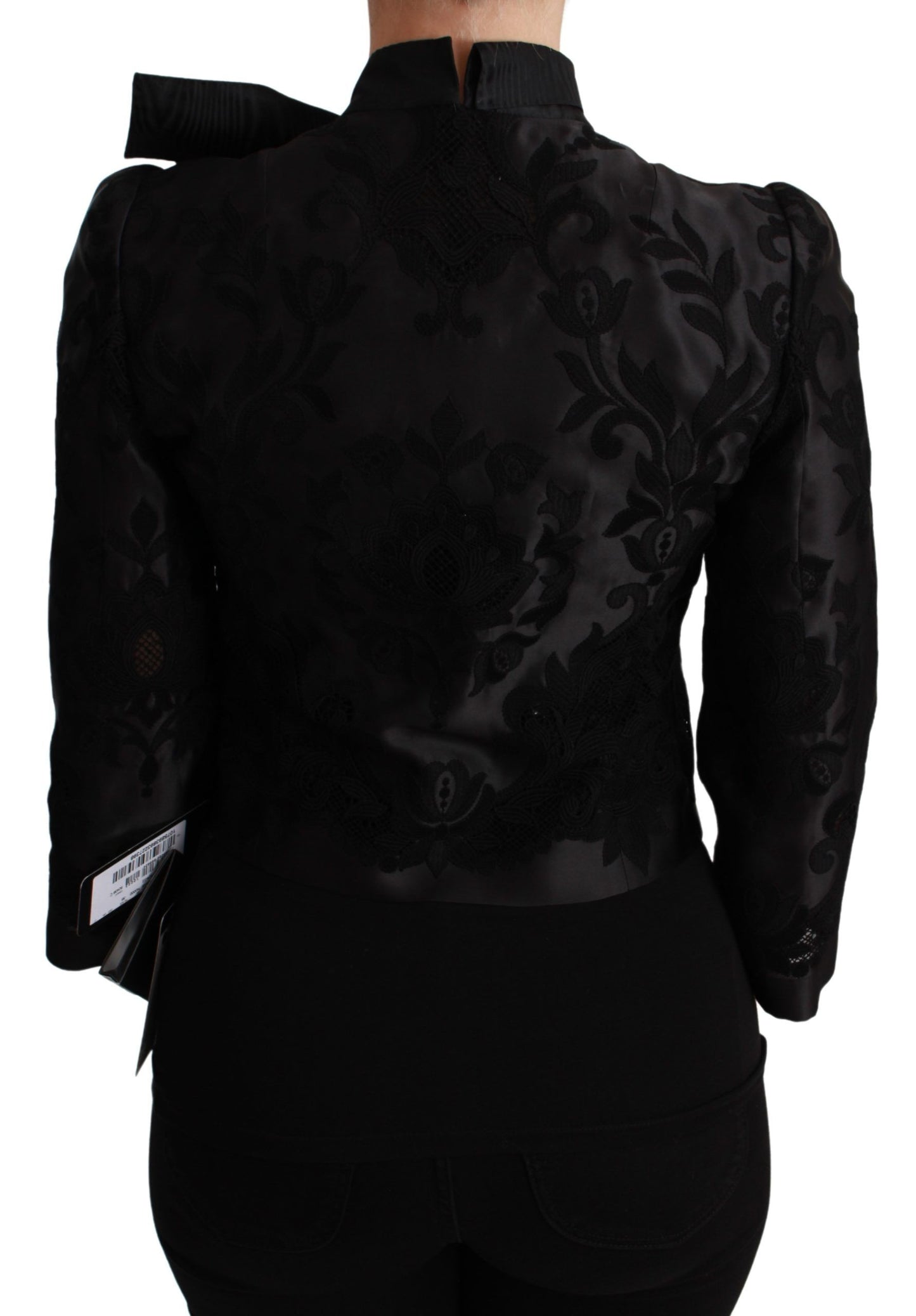 Dolce &amp; Gabbana blazer corset en jacquard floral exquis