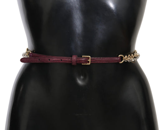 Dolce &amp; Gabbana - Ceinture cloutée en cristal - Violet