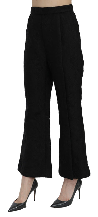 Dolce &amp; gabbana pantalon court évasé taille haute