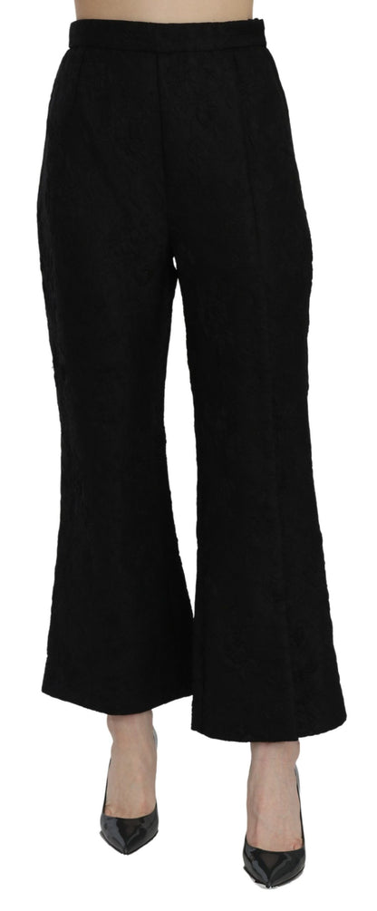 Dolce &amp; gabbana pantalon court évasé taille haute