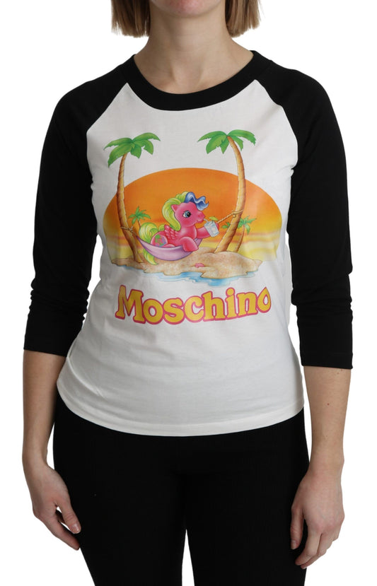 Moschino mon petit poney haut en coton à col rond