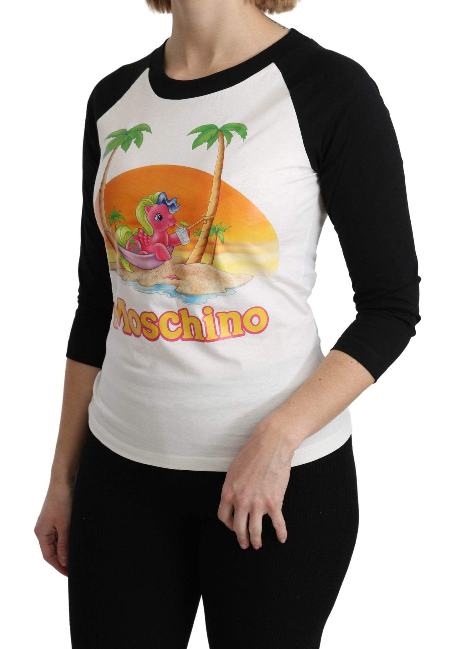 Moschino Camiseta De Algodón Blanca Camiseta Top My Little Pony