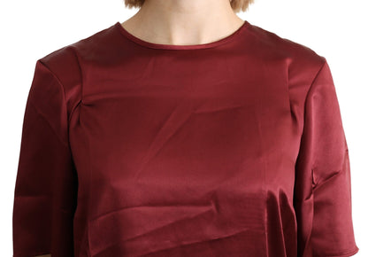 Blouse bordeaux en soie Dolce &amp; gabbana