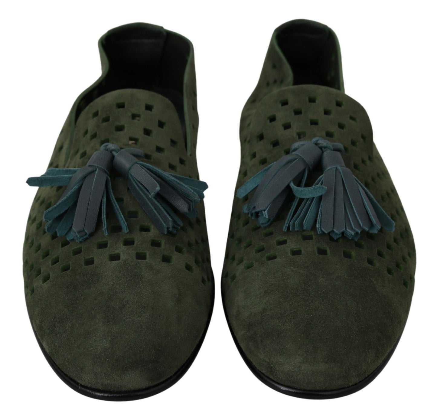 Mocassins en daim vert Dolce &amp; Gabbana pour homme