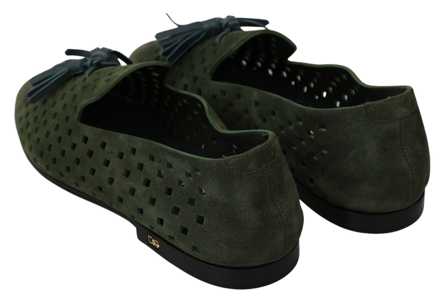 Mocassins en daim vert Dolce &amp; Gabbana pour homme