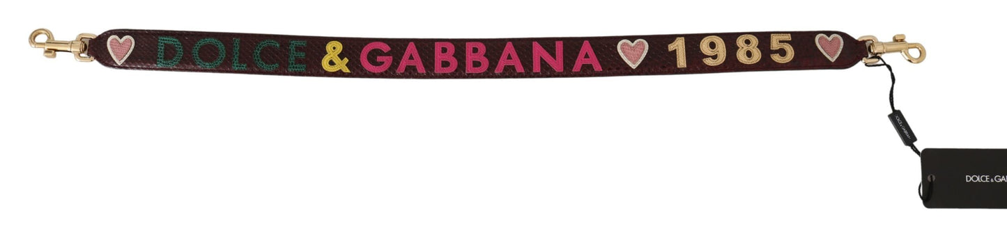 Dolce &amp; gabbana accessoire de bandoulière bordeaux exquis