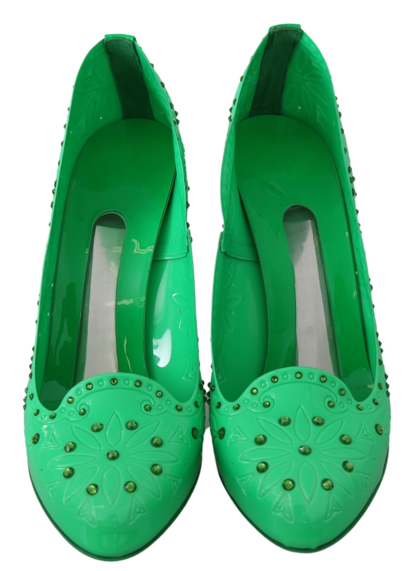 Dolce &amp; Gabbana - Enchanteurs escarpins Cendrillon en cristal - Vert luxuriant