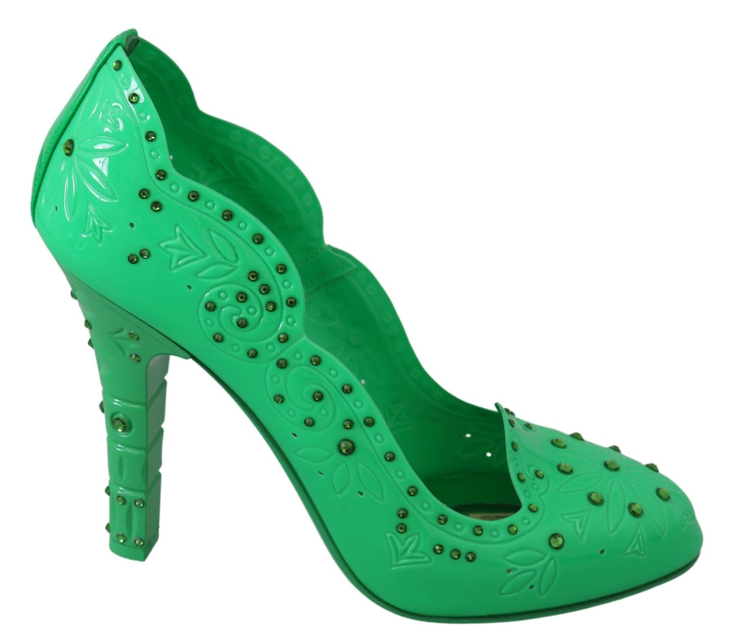 Dolce &amp; Gabbana - Enchanteurs escarpins Cendrillon en cristal - Vert luxuriant