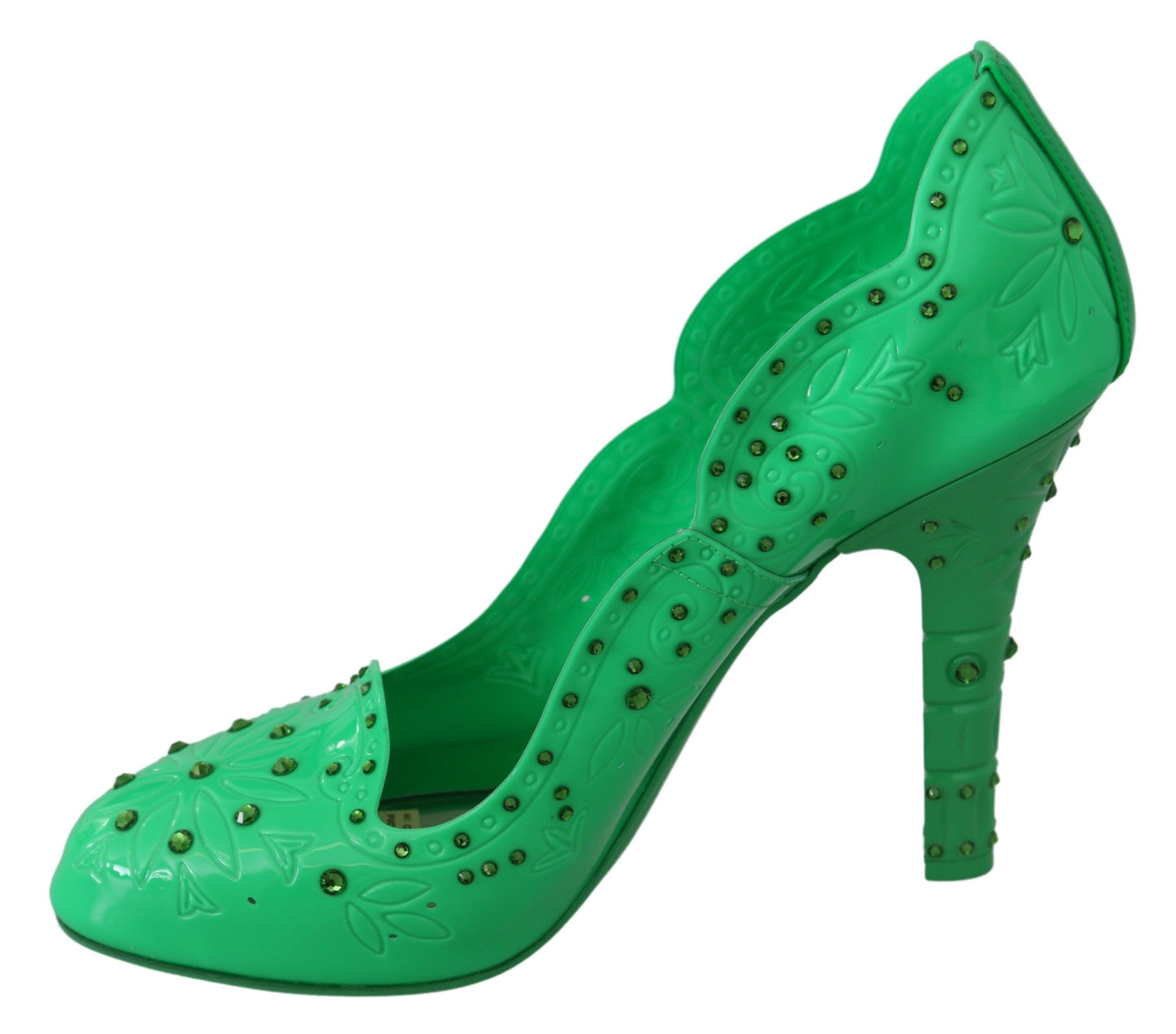 Dolce &amp; Gabbana - Enchanteurs escarpins Cendrillon en cristal - Vert luxuriant