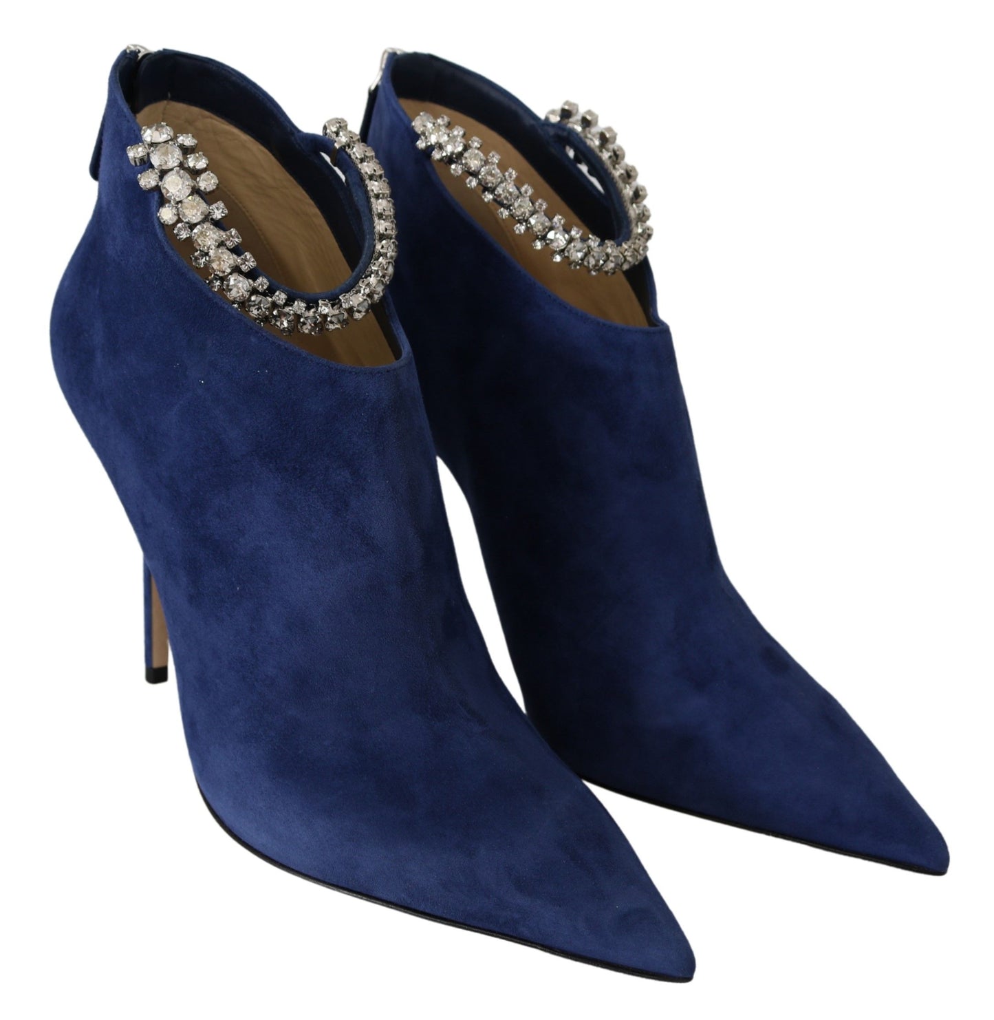 Jimmy Choo Pop Azul Cuero Blaize 100 Botas Zapatos