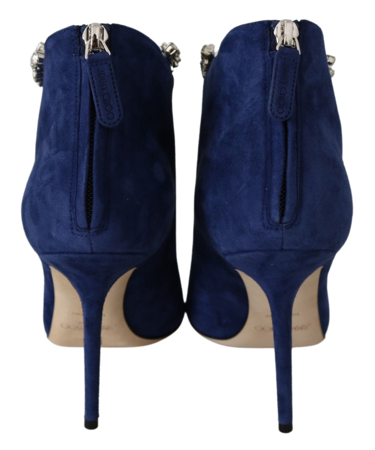 Jimmy Choo Pop Azul Cuero Blaize 100 Botas Zapatos