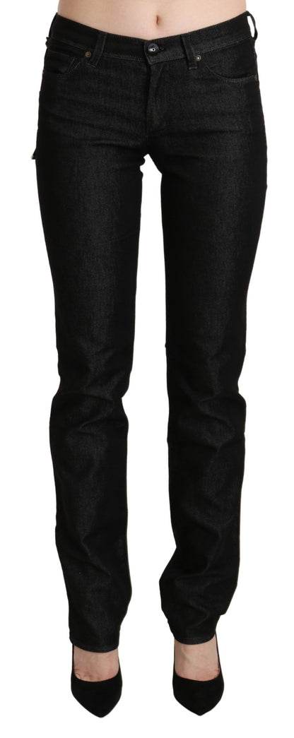 Ermanno scervino jean skinny taille moyenne noir