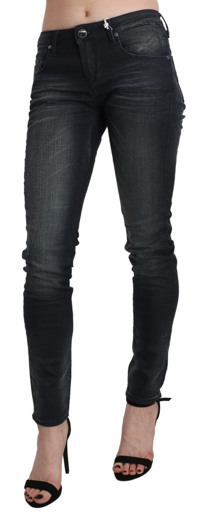 Jean skinny noir taille basse Acht