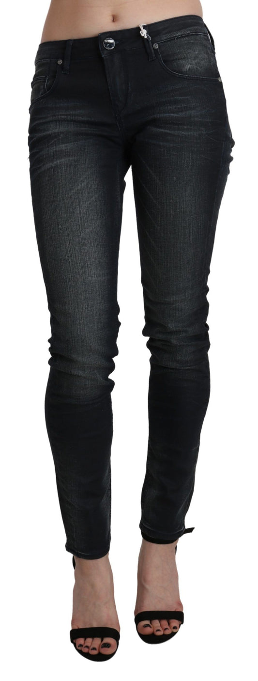 Jean skinny noir taille basse Acht