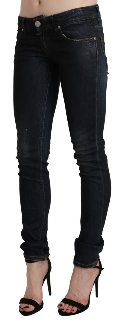 Jean skinny noir taille basse Acht