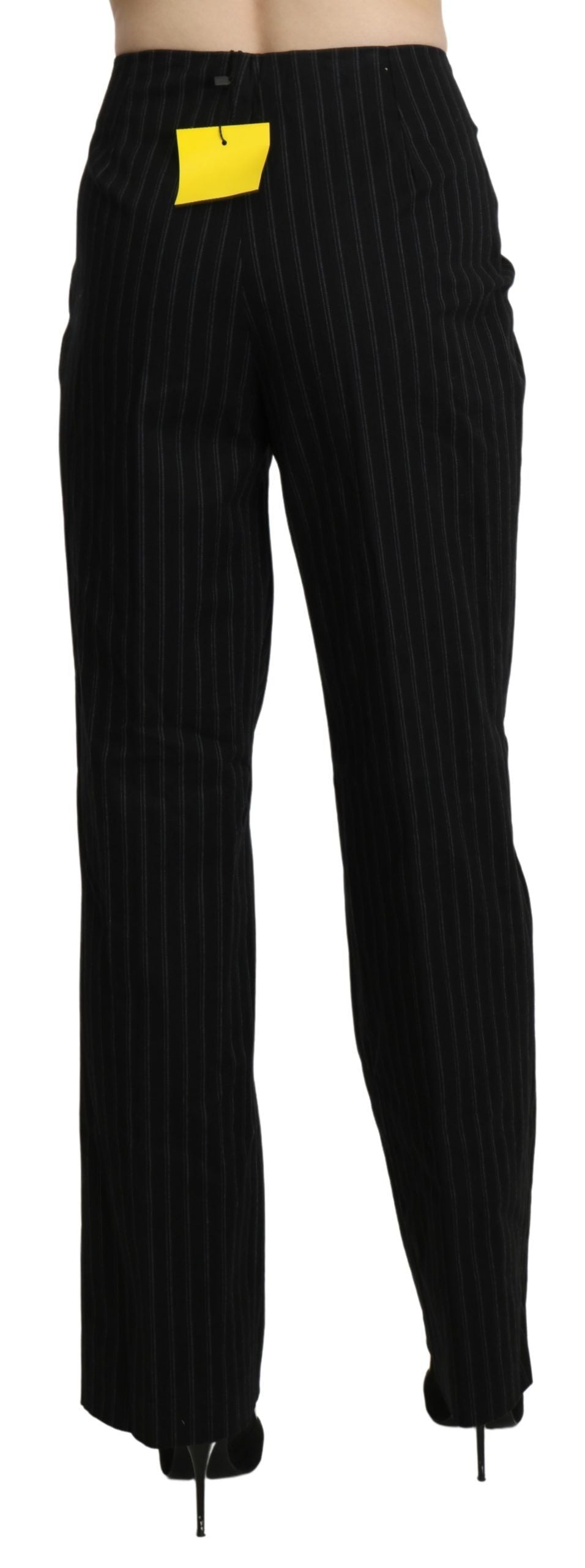 BENCIVENGA Elegante Pantalón Negro de Cintura Alta