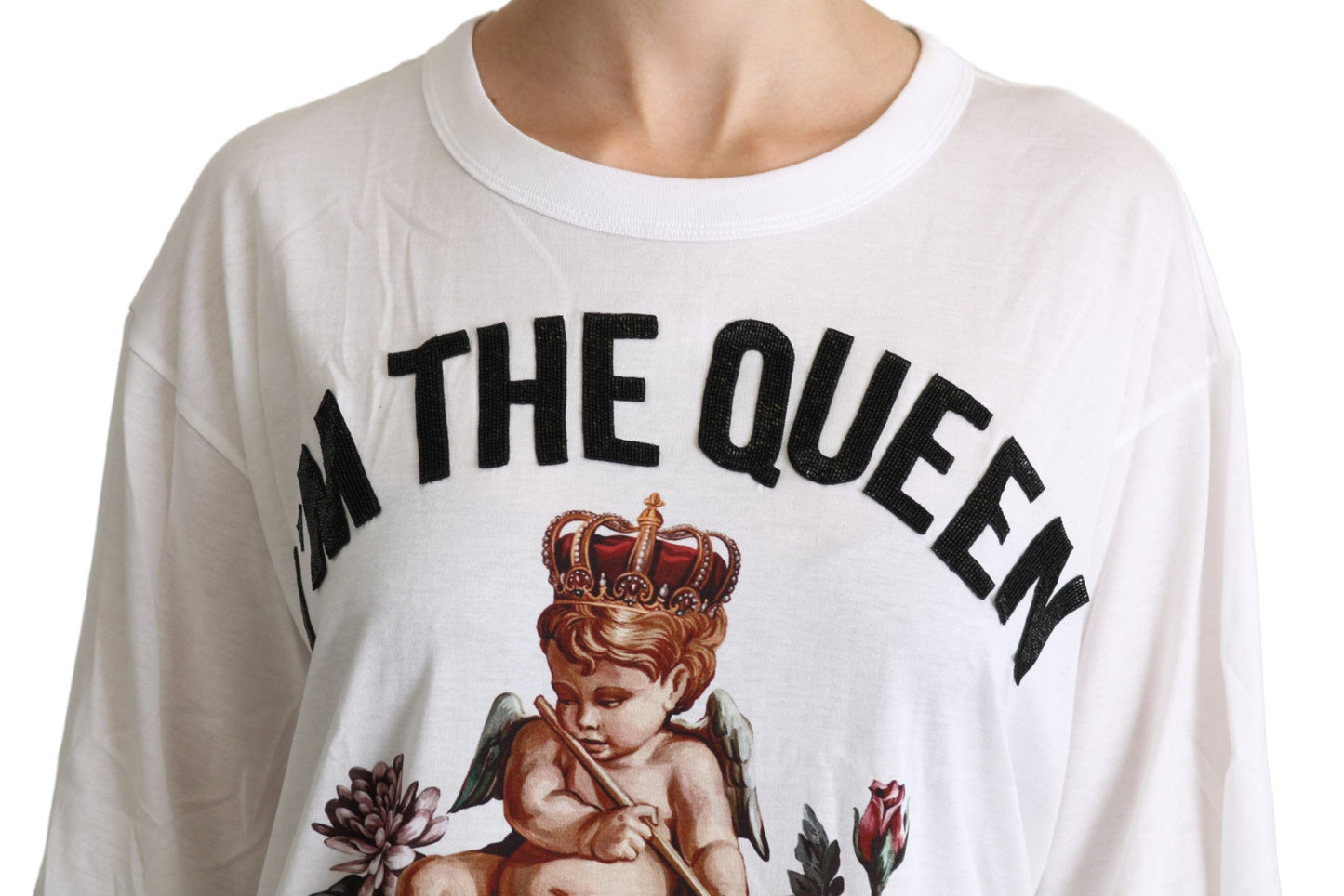 Dolce &amp; Gabbana T-shirt en coton mélangé blanc