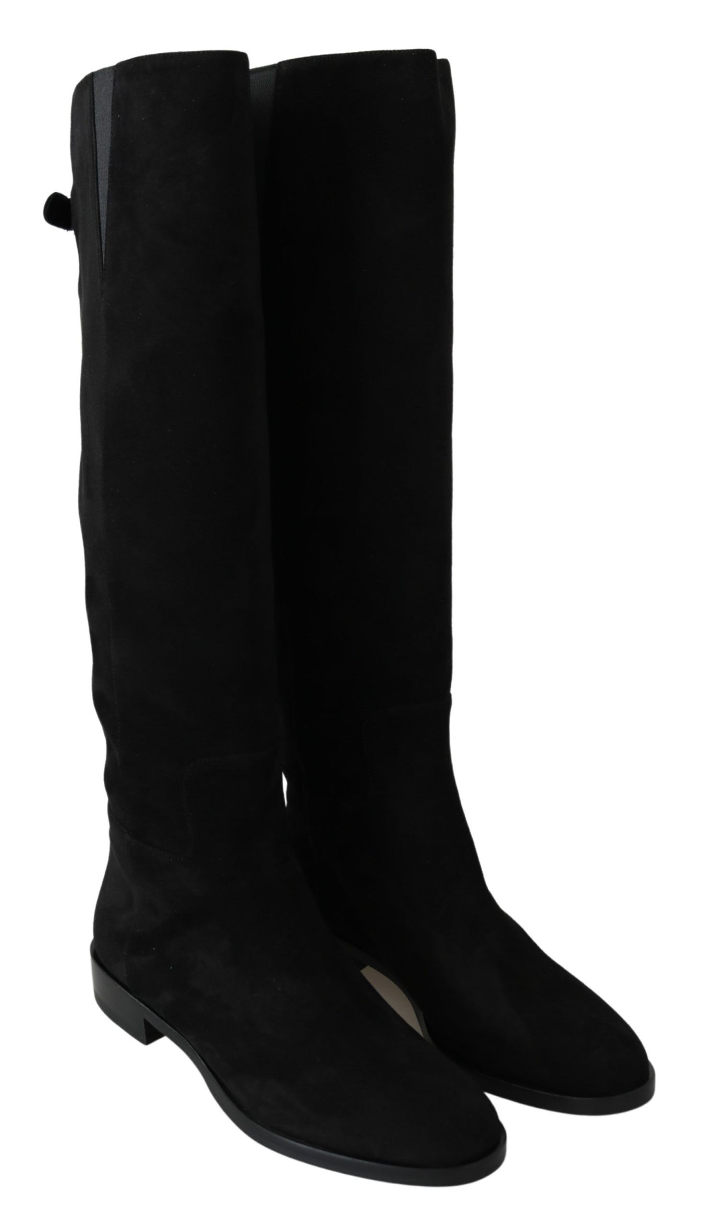 Dolce &amp; gabbana bottes hauteur genou en daim noir