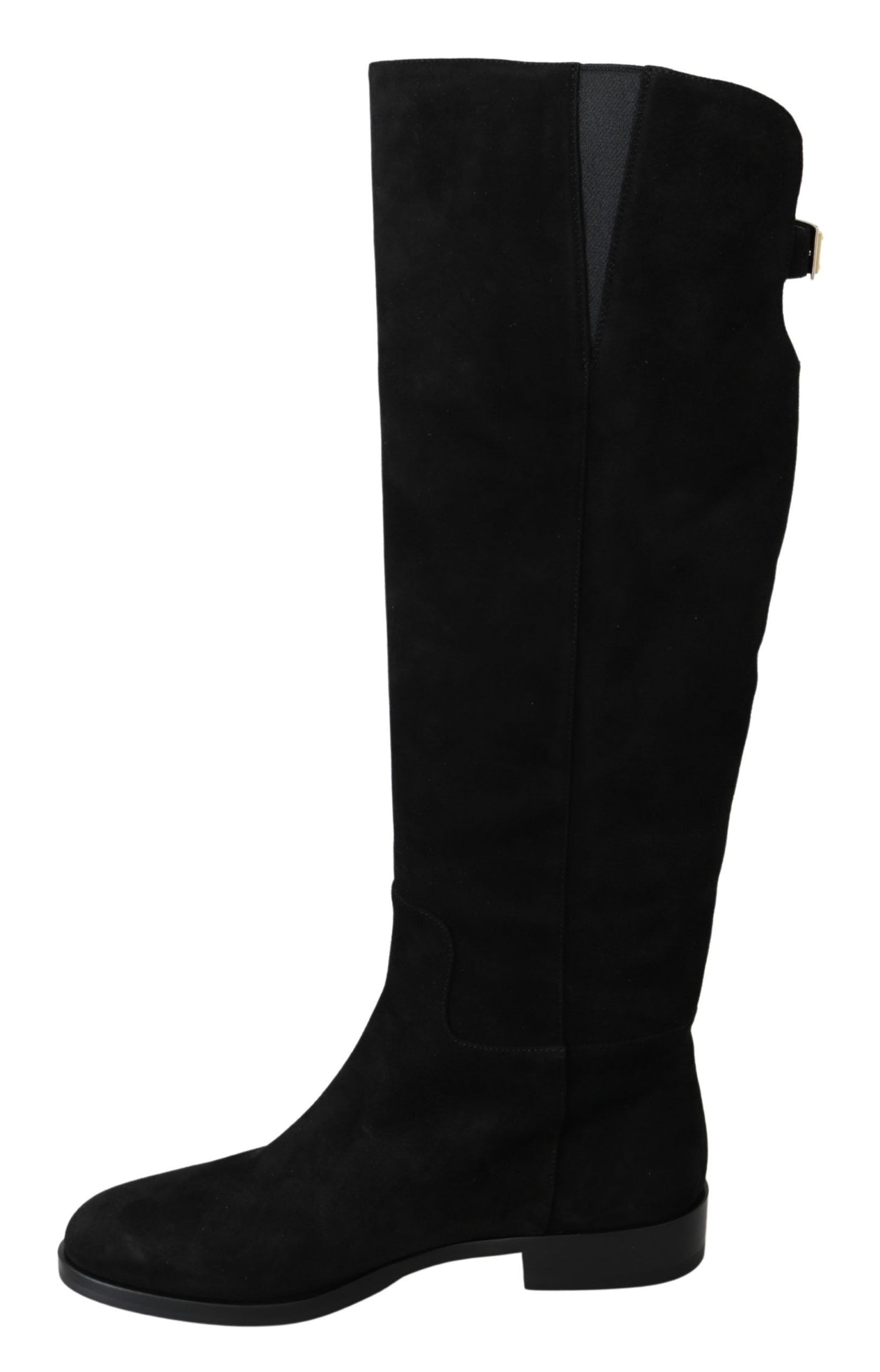 Dolce &amp; gabbana bottes hauteur genou en daim noir