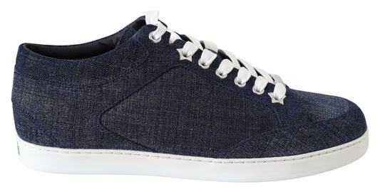 Jimmy Choo baskets à enfiler en daim denim bleu