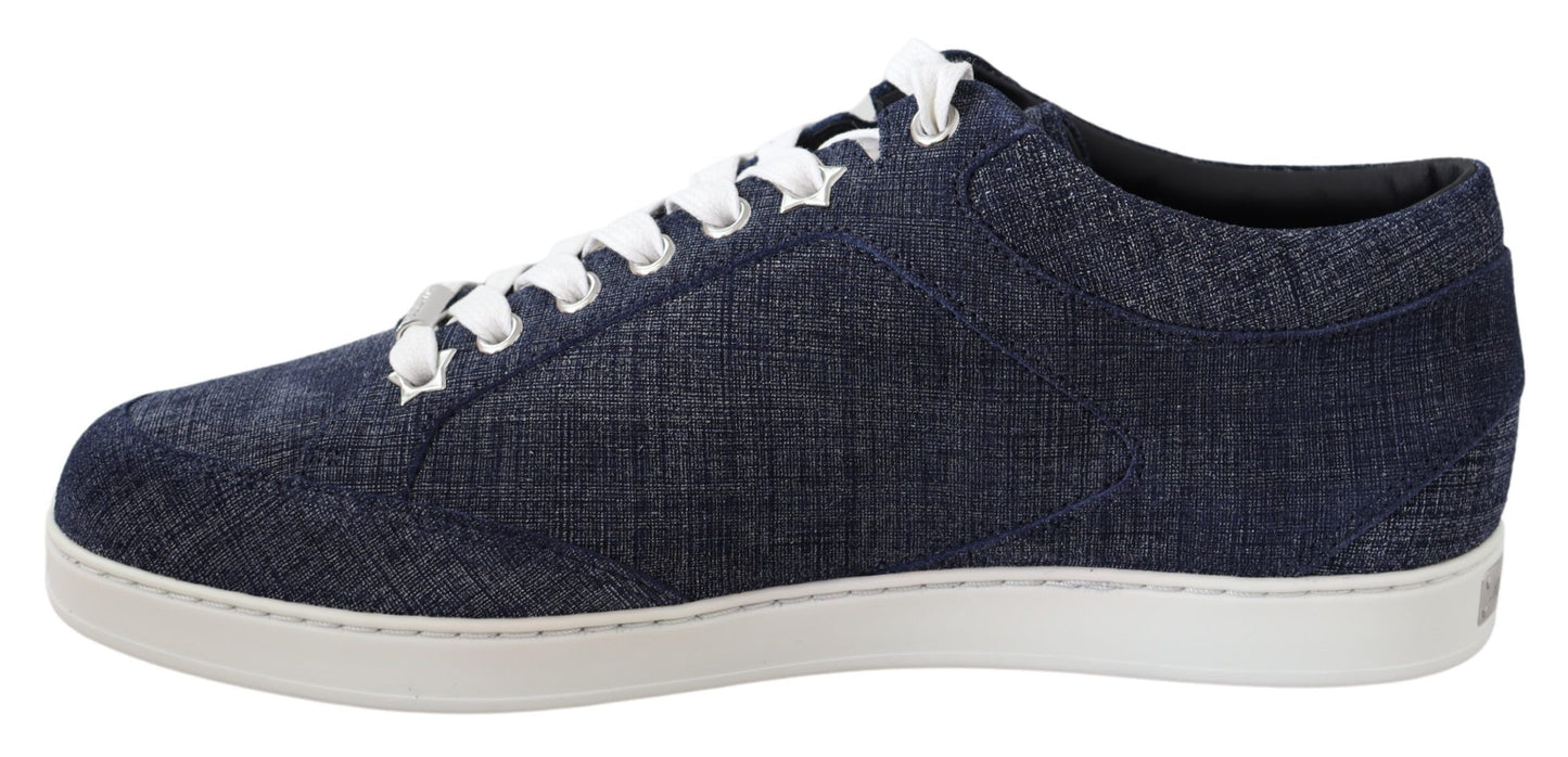 Jimmy Choo baskets à enfiler en daim denim bleu