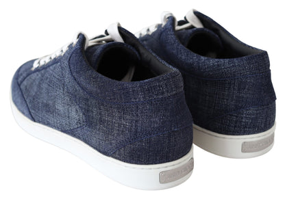 Jimmy Choo baskets à enfiler en daim denim bleu