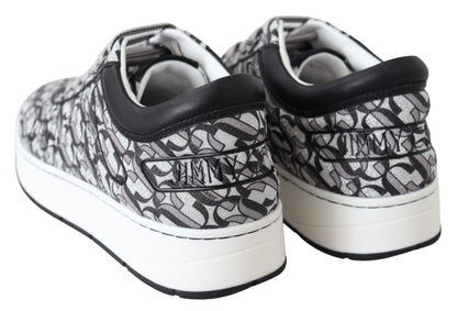 Jimmy Choo Zapatillas Hawaii con purpurina plateada y negra