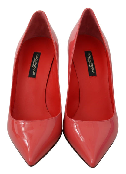 Dolce & Gabbana Elegant Dark Pink Patent Leather Pumps