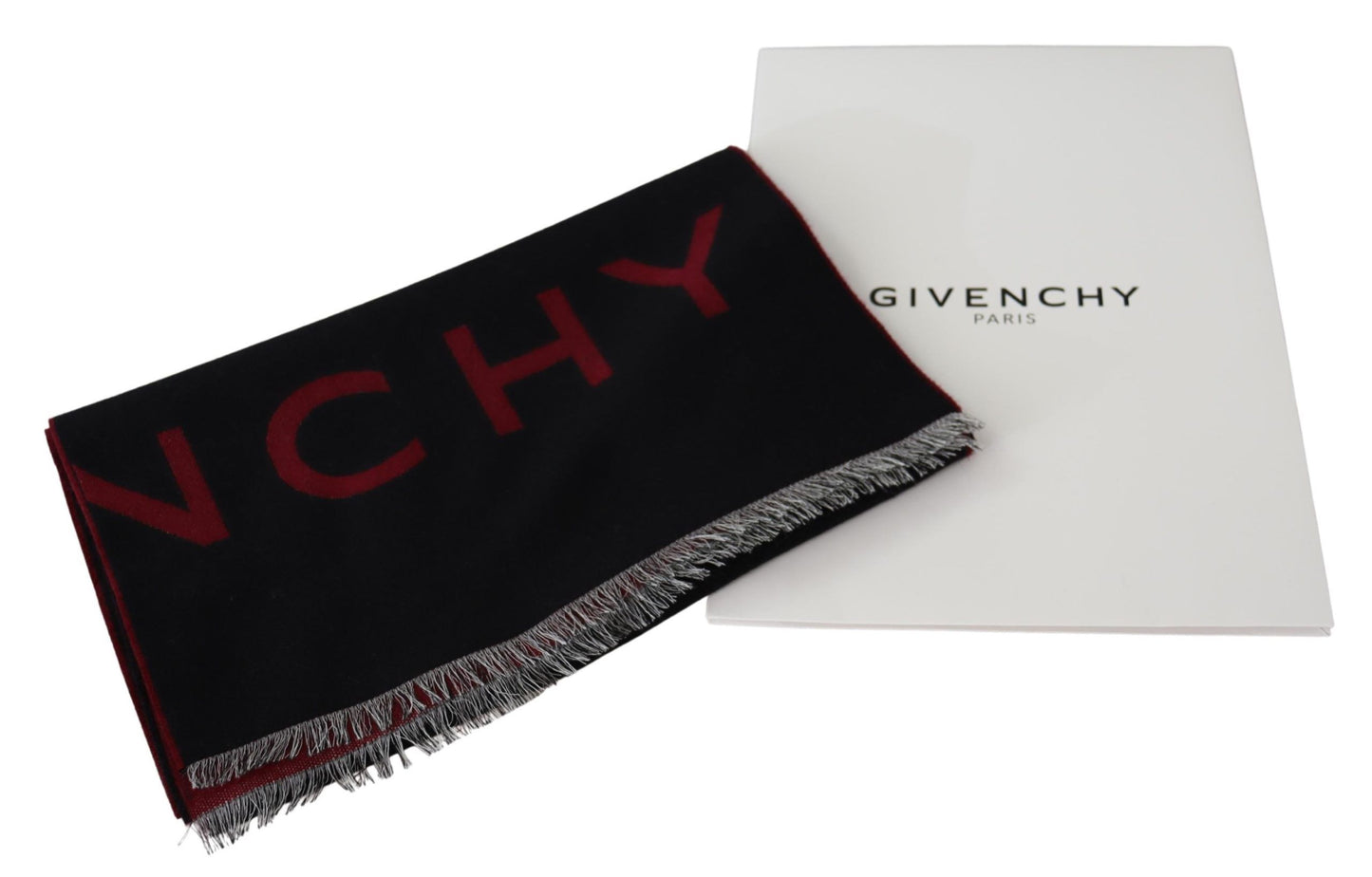 Bufanda unisex elegante de mezcla de lana y seda de Givenchy