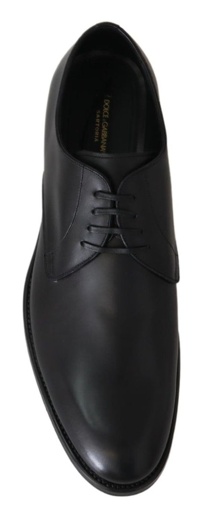 Dolce &amp; Gabbana chaussures habillées derby en cuir noir