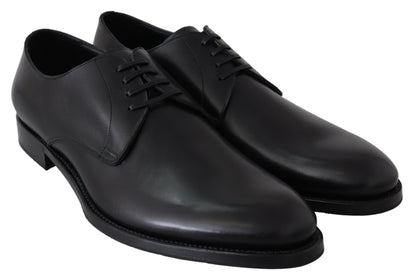 Dolce &amp; Gabbana chaussures habillées derby en cuir noir