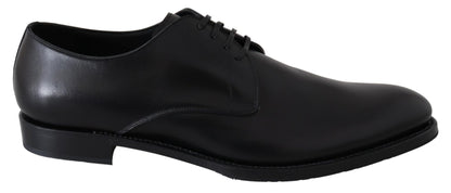 Dolce &amp; Gabbana chaussures habillées derby en cuir noir