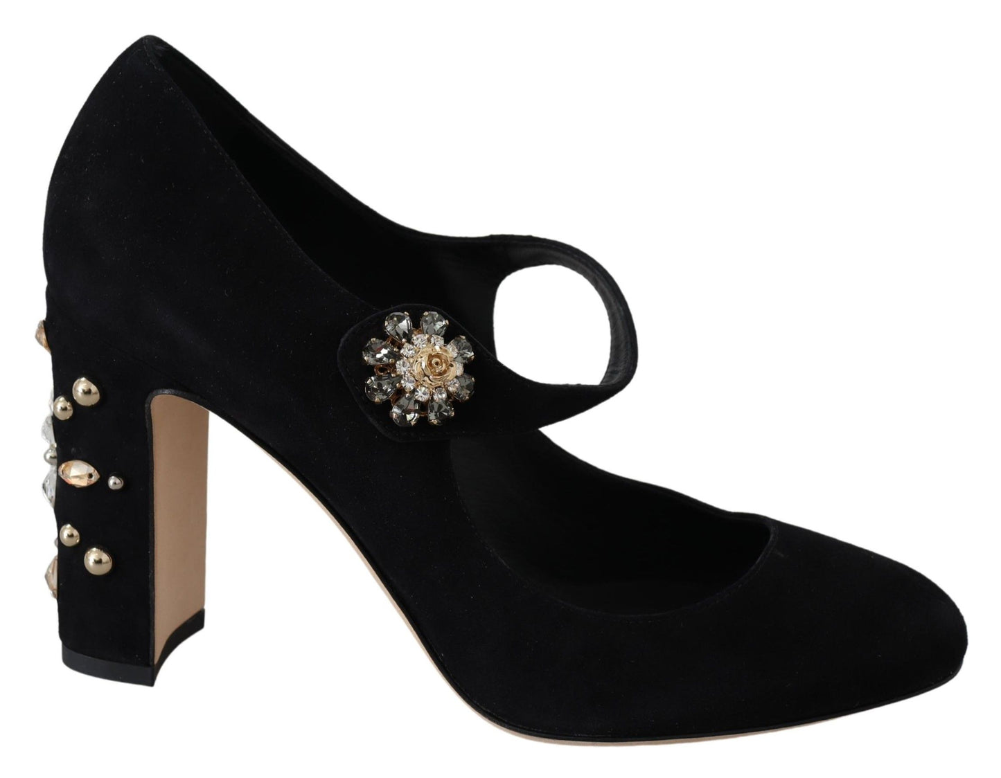 Escarpins Mary Janes en daim noir Dolce &amp; Gabbana