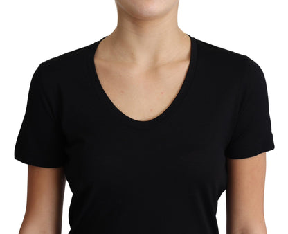 Dolce &amp; gabbana t-shirt col rond en laine noir