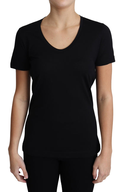 Dolce &amp; gabbana t-shirt col rond en laine noir