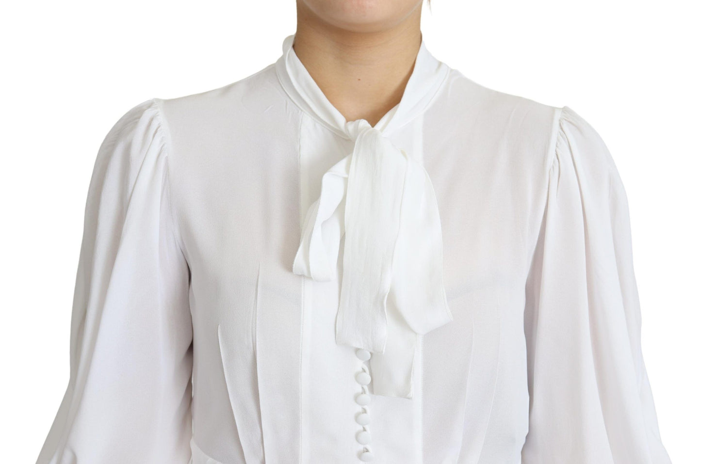 Blouse en viscose blanc neige Dolce &amp; gabbana