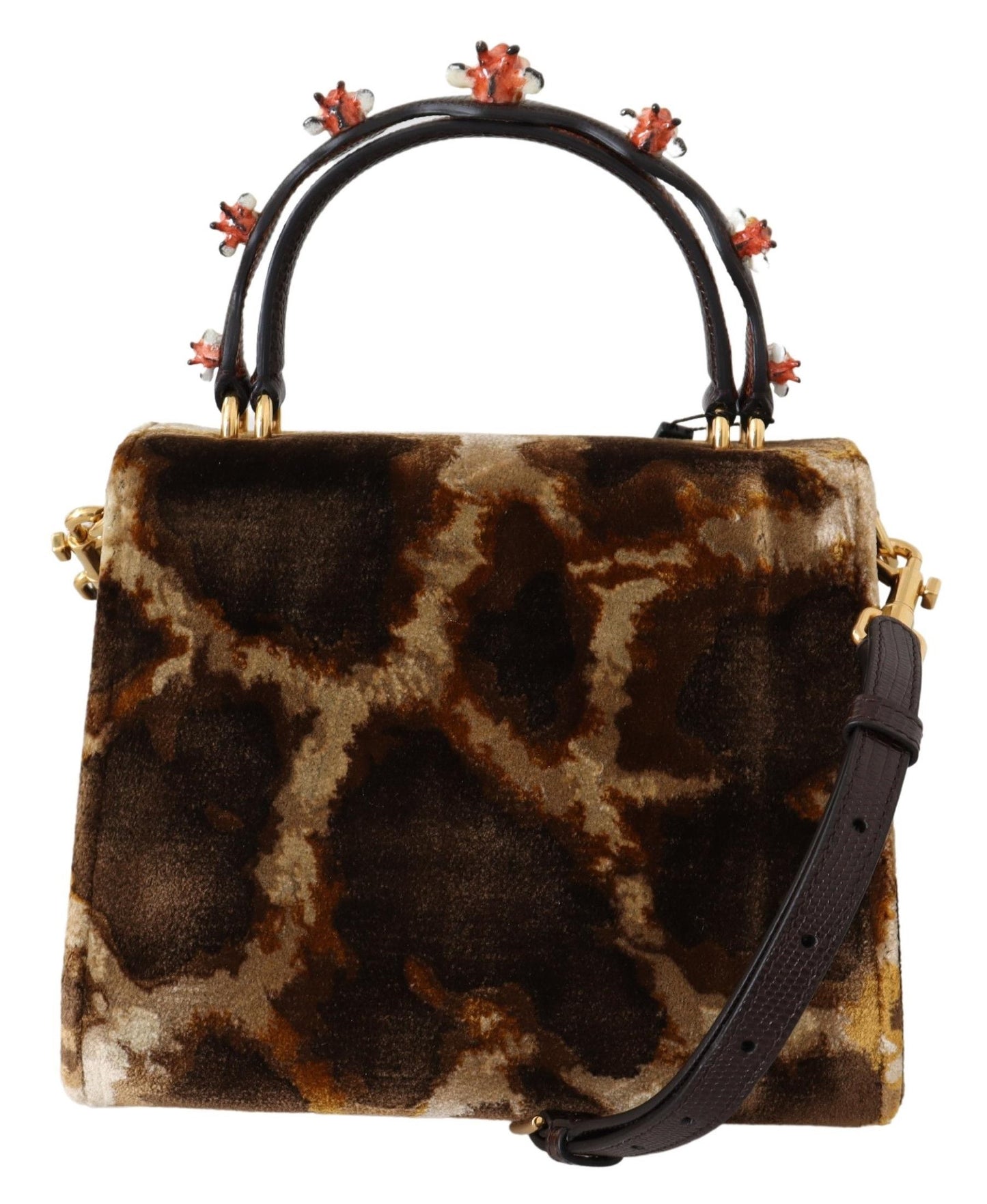 Sac de bienvenue à motif girafe Dolce &amp; Gabbana avec accents dorés