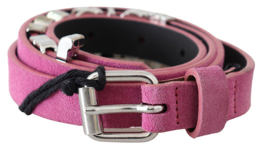 Ceinture en cuir rose fuschia Just Cavalli