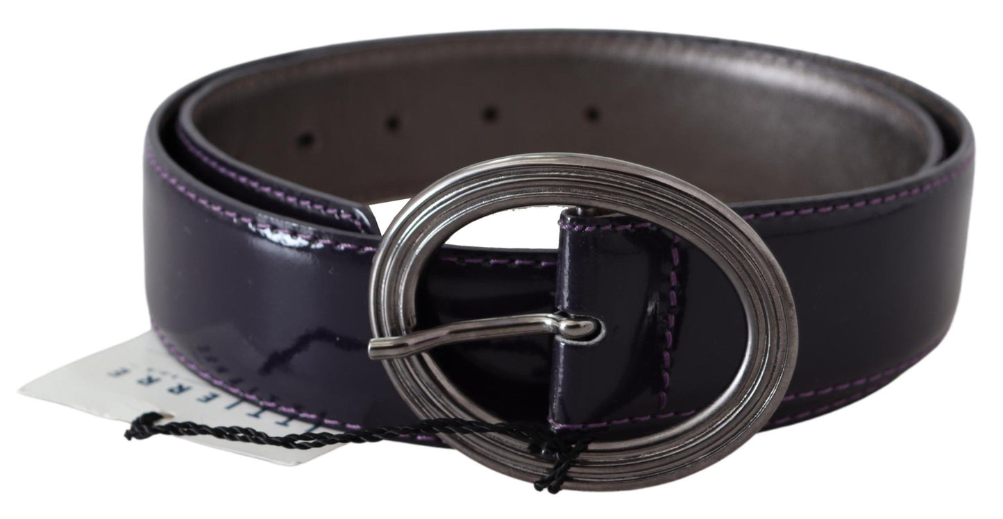 Ceinture Exte en cuir violet