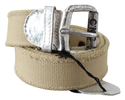 Costume national ceinture mode coton beige