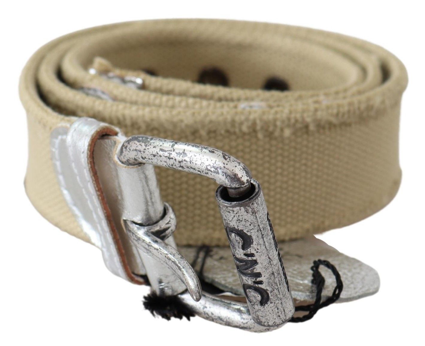 Costume national ceinture mode coton beige