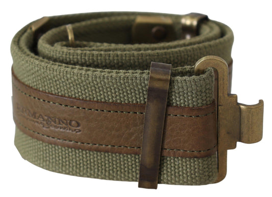 Ceinture rustique vert armée Ermanno scervino