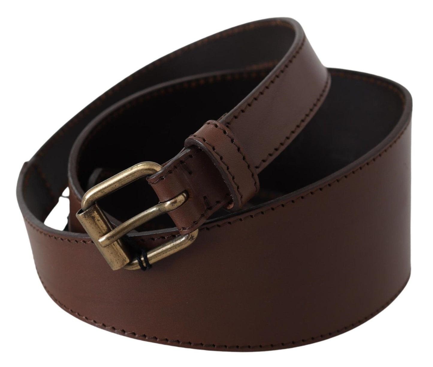 Ceinture mode en cuir marron foncé Plein sud