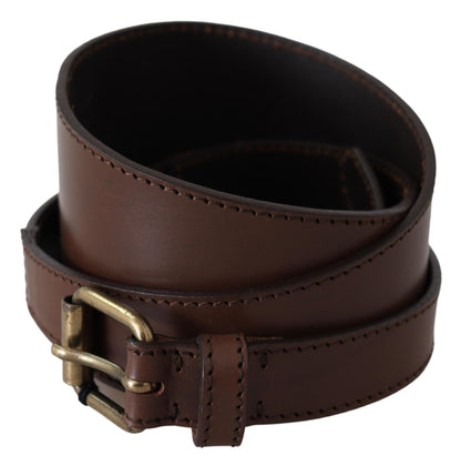 Ceinture mode en cuir marron foncé Plein sud